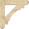 Ekena Millwork Merced Craftsman Rough Sawn Bracket w/ Offset Brace, Douglas Fir, 8"W x 38"D x 38"H BKT0806X38X38MRC04RDF - alternate 4
